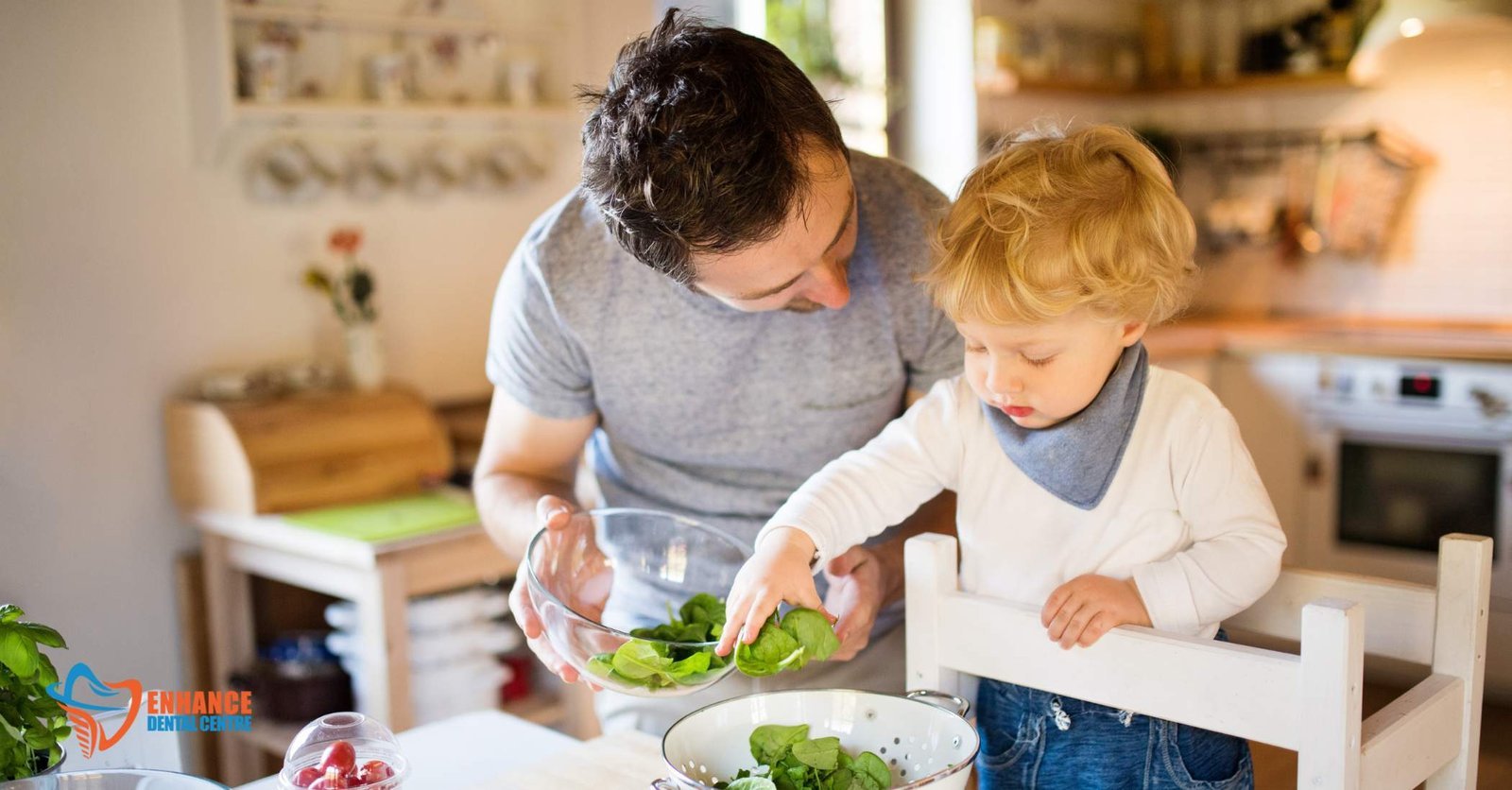 Parent preparing a healthy lunch for a child